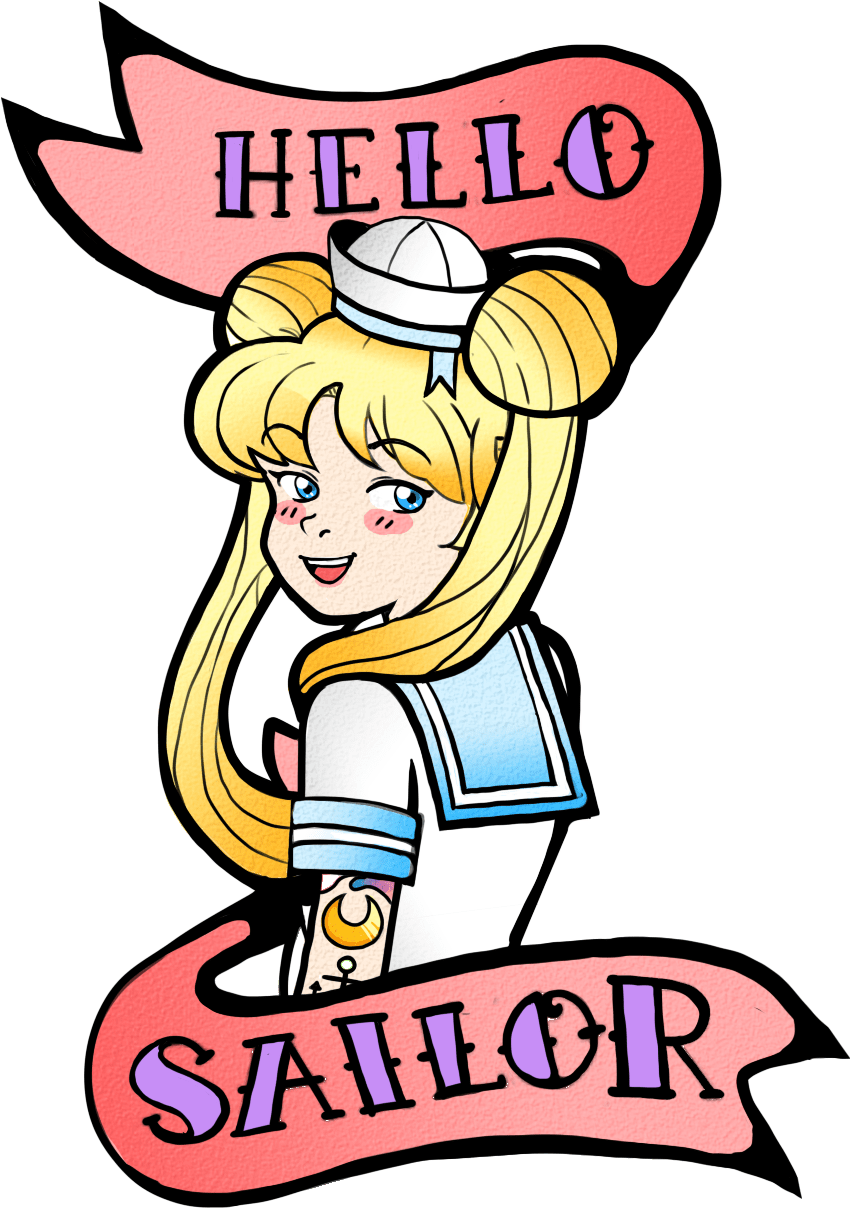 Download - Transparent Sailor Tattoo (896x1296), Png Download