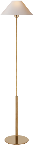 Hackney Floor Lamp In Hand-rubbed Antique Brass With - Floor (480x480), Png Download