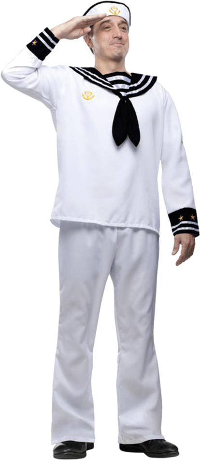 Sailor Uniform For Men - Costumes Fancy Dress Men's (600x951), Png Download