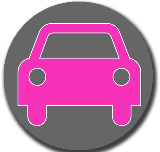 Pink Grey Circle (600x503), Png Download