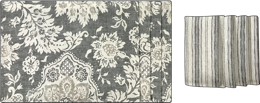 Medley In Gray & Black Placemat & Napkin Set (900x381), Png Download