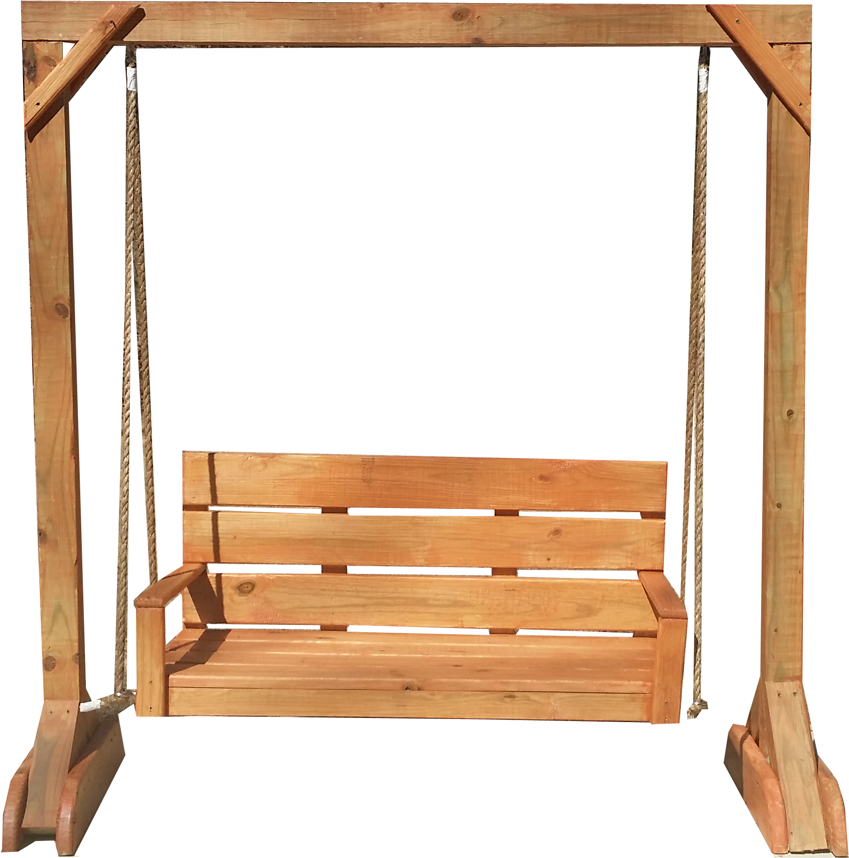 Country Swing And Stand - Swing Wood Chair Png (2400x2050), Png Download