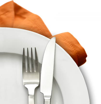 Plate And Napkin Png (418x428), Png Download