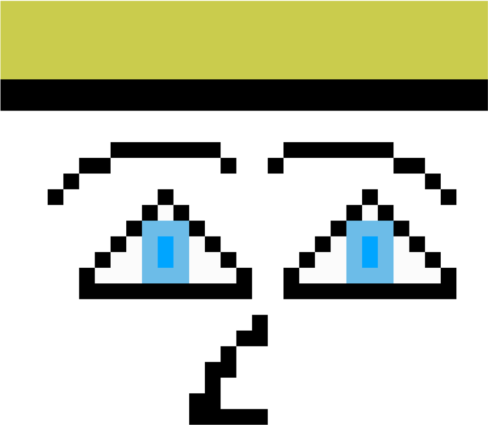 Eyes - Sans Face Pixel Art (1000x1000), Png Download