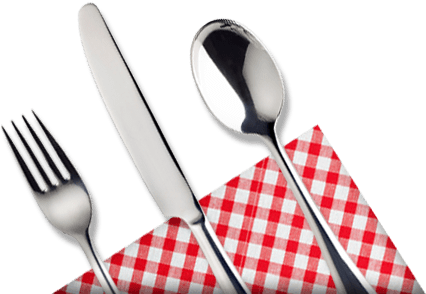 Knife Fork Napkin Png (425x304), Png Download