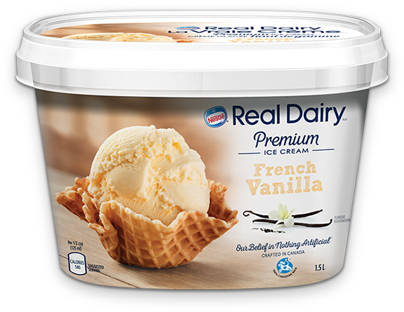 Real Dairy French Vanilla - Crème Glacée À La Vanille (675x675), Png Download