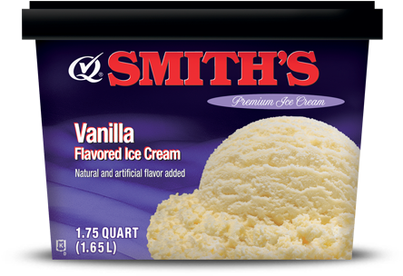 Smith's Vanilla Ice Cream - Smith's Mint Chocolate Chip Ice Cream, 1.75 Qt (447x524), Png Download