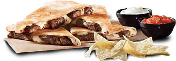 Taco Bell's New Cantina Double Steak Quesadilla Doesn't - Quesadilla (610x484), Png Download