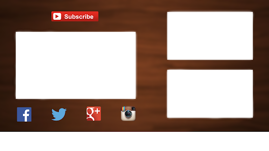 Photo - Outro Template Png (530x298), Png Download