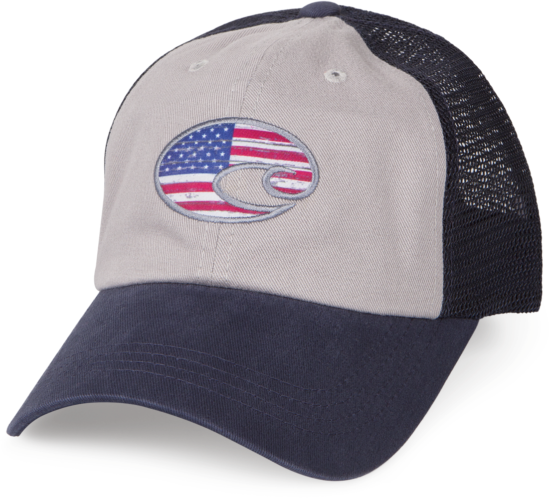 Costa Del Mar United Trucker Hat In Navy, Angle - Costa Rip Tide Trucker Hat Navy Ha51rwb (2000x1000), Png Download
