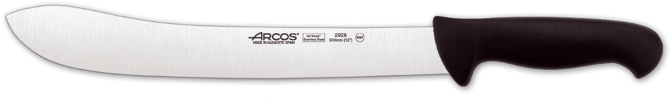 Arcos 12-inch 300 Mm 2900 Range Curved Butcher Knife, (990x437), Png Download
