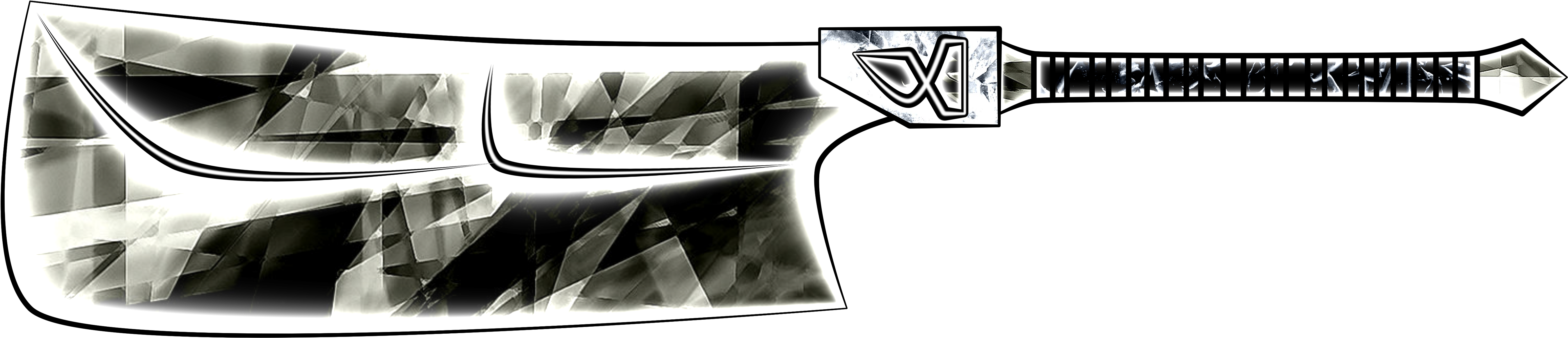 Butcher Knife - Bowie Knife (5400x1800), Png Download