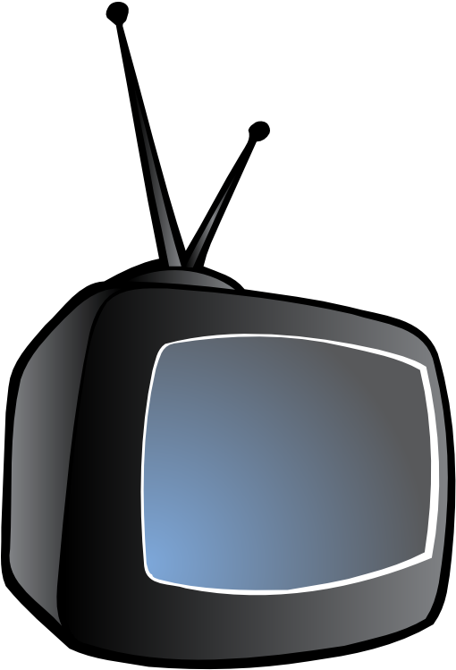 Television Free To Use Clipart - Old Tv Side Png (556x800), Png Download
