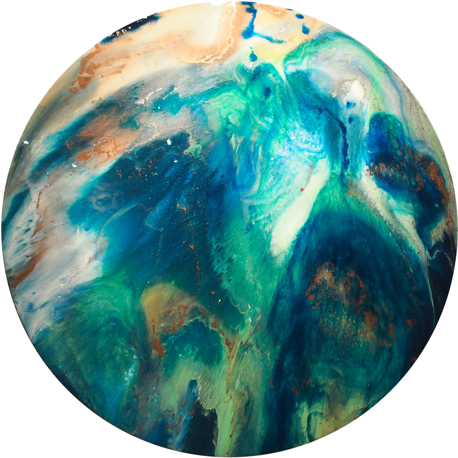 Going Global Resin Art Olivia Collins Art & Design (1000x992), Png Download