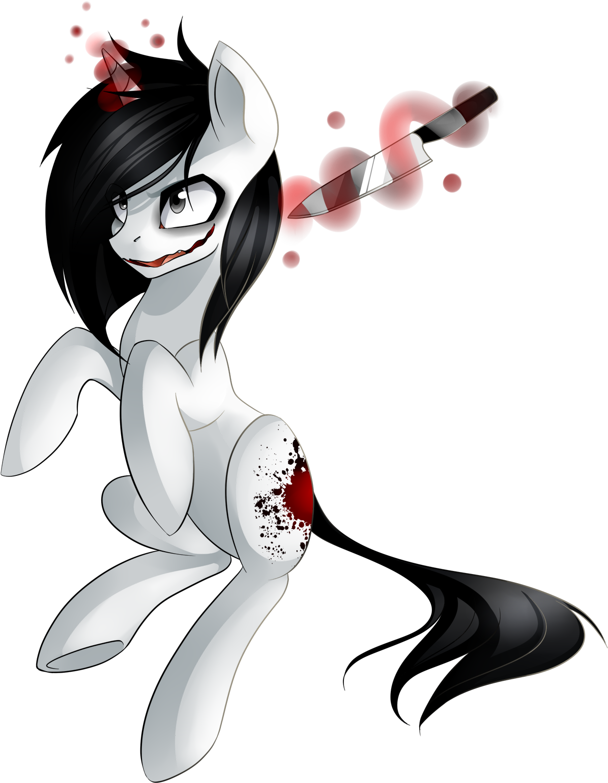 Jeff The Killer Pony By Brittmyerz1997-d83m3xf - Pony Deviantart (1462x1932), Png Download