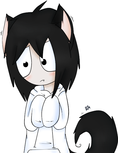 Photo - Jeff The Killer Neko (530x513), Png Download