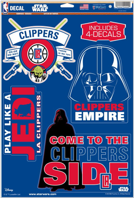 La Clippers Star Wars 11 X 17 Multi Use Cut Decal - Houston Texans Official Nfl 11 Inch X 17 Inch Star (360x480), Png Download