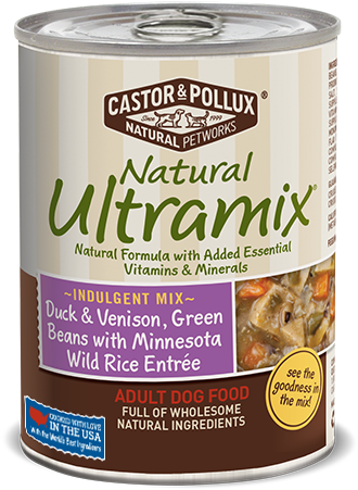 Natural Ultramix® Duck & Venison, Green Beans With - Castor & Pollux - Natural Ultramix Adult Dog Food (430x495), Png Download