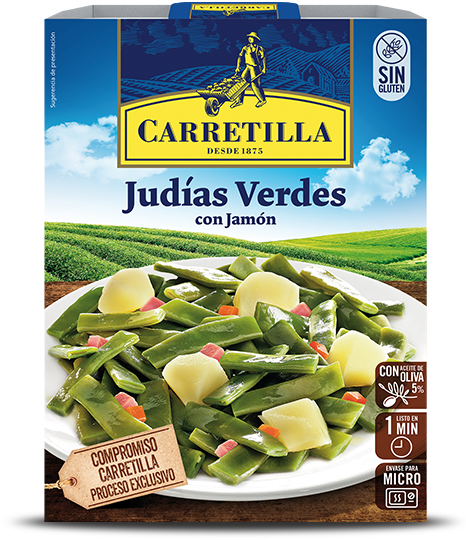 Green Beans - Esparragos La Carretilla (466x540), Png Download