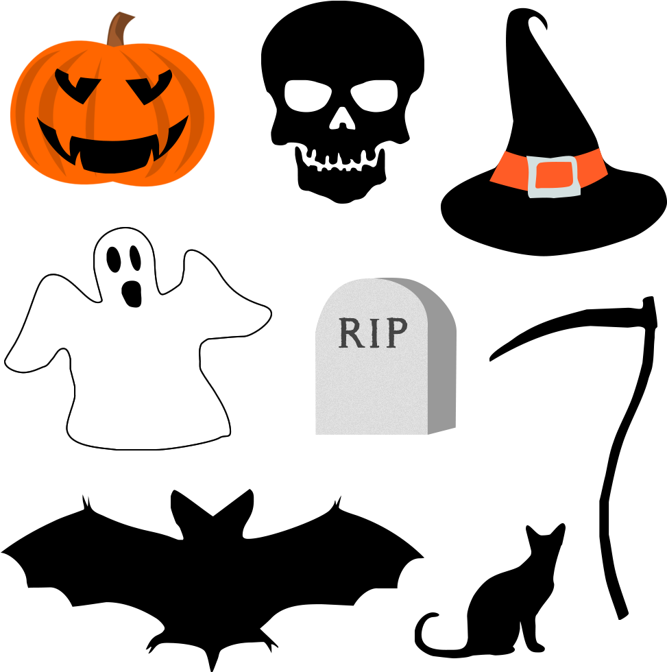 Free Halloween Graphics Psd Download - Basic Skull Throw Blanket (1000x1000), Png Download