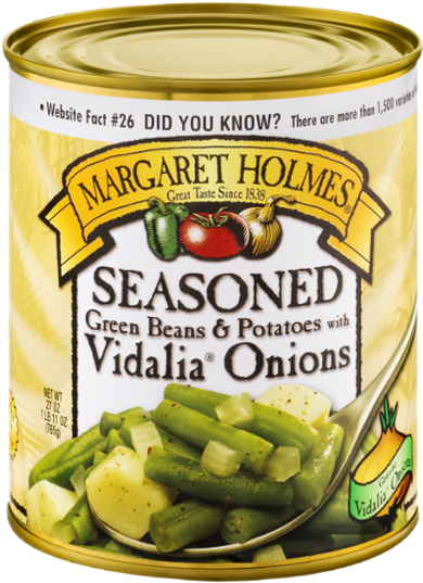 Green Beans • Seasoned Green Beans & Potatoes With - Margaret Holmes Seasoned Green Beans (460x600), Png Download