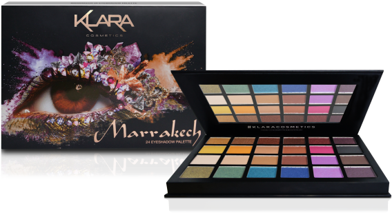 Klara Cosmetics Eyeshadow Palette Malibu (600x600), Png Download