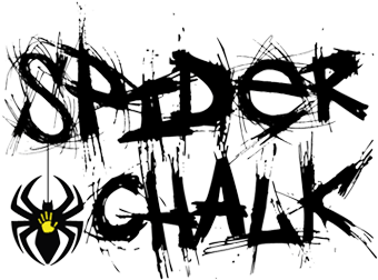 Spider Chalk Name - Spider (792x294), Png Download