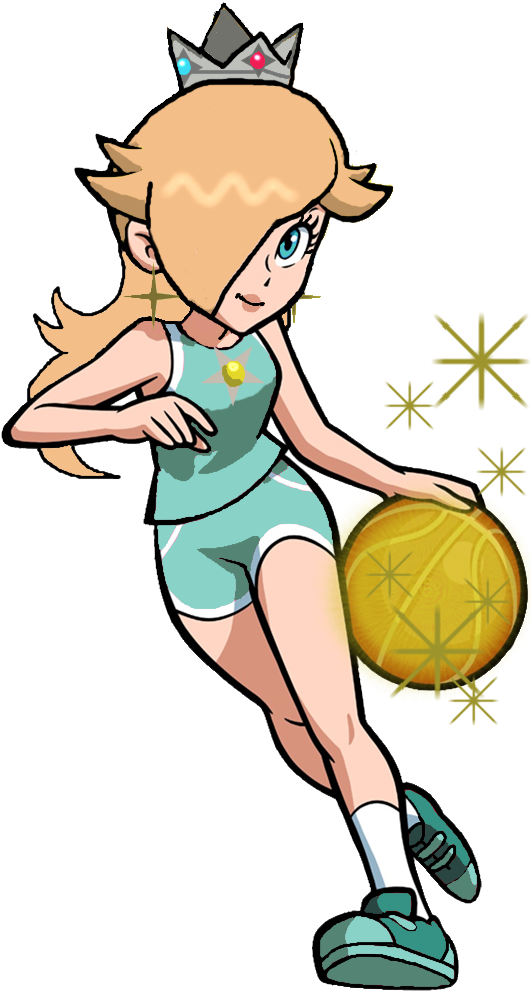 Rosalina Basketball - Mario Sports Rosalina (535x1001), Png Download