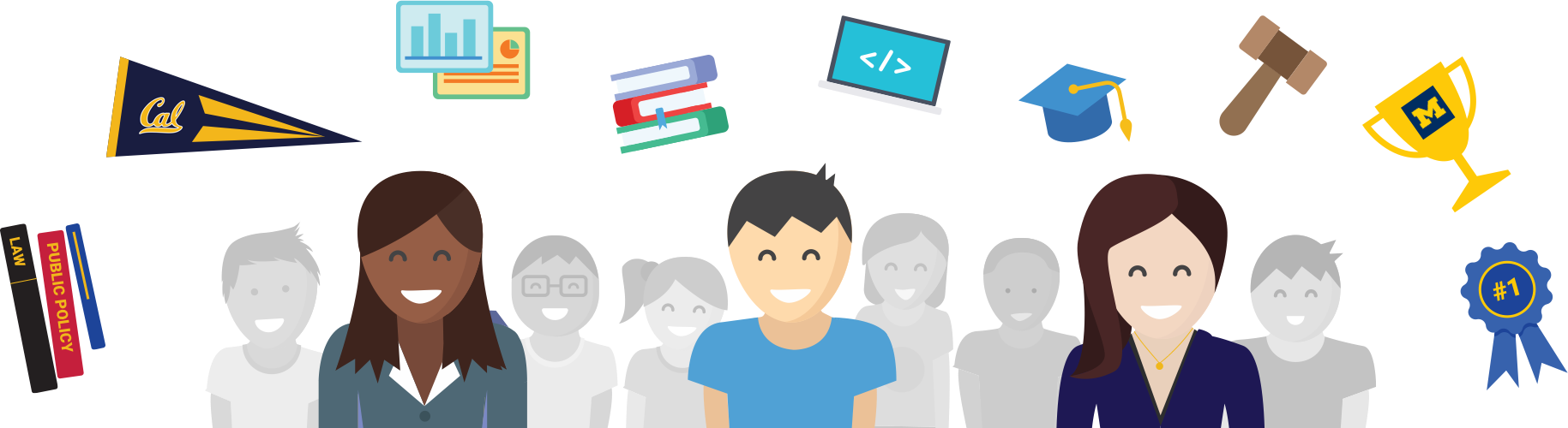 Cartoon Teacher And Students Download Cartoon Teacher - Student (1829x500), Png Download