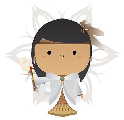 Wohpe Lakota Goddess Of Peace By Who Runs The World - Cartoon (600x484), Png Download