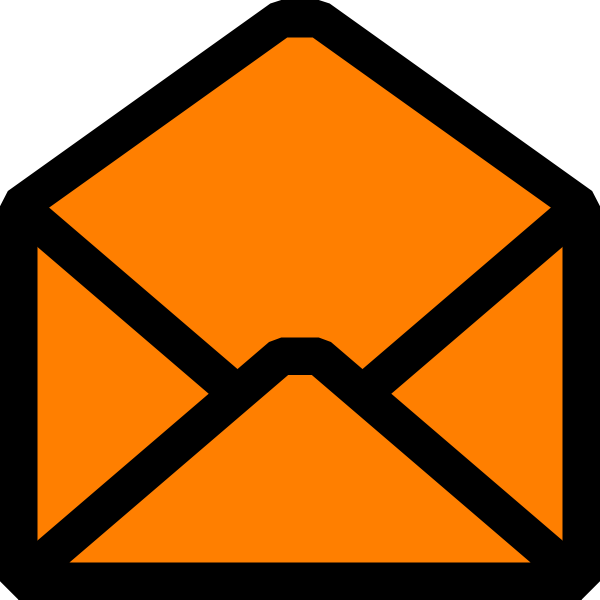 Clipart Envelope - Open Envelope Clip Art (600x600), Png Download