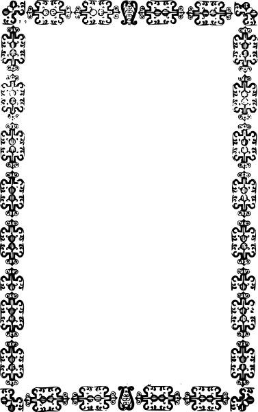 Yet Another Ornate Frame Clipart Png (377x600), Png Download