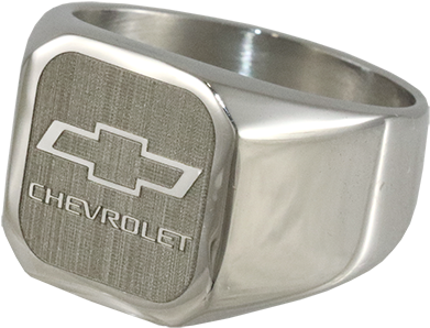 Chevrolet Bowtie Signet Ring - Ring (420x421), Png Download