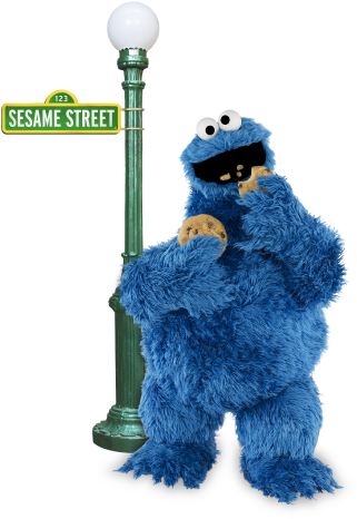 Reveal Hidden Contents - Cookie Monster Sesame Street Png (332x478), Png Download
