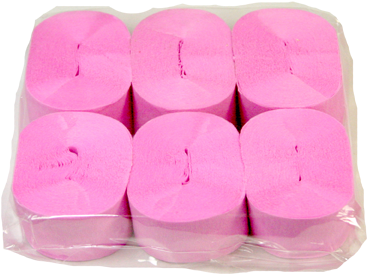 Crepe Streamer, 35mmx13m, Pink, 6pk - Crêpe Paper (425x283), Png Download