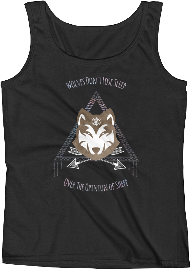 "wolves Don't Lose Sleep" Ladies' Tank Aware Wolf - T-shirt (1000x1000), Png Download