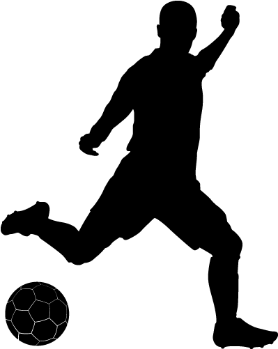 Clipart Resolution 500*500 - Football Silhouette (500x500), Png Download