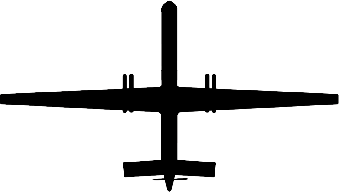 Shahed 129 Silhouette - Portable Network Graphics (1150x650), Png Download