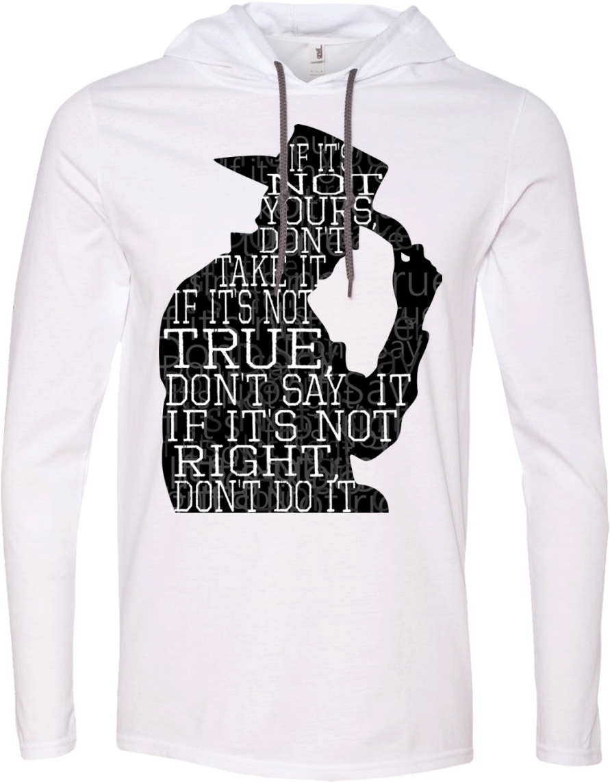 Cowboy Silhouette Black - T-shirt (1155x1155), Png Download