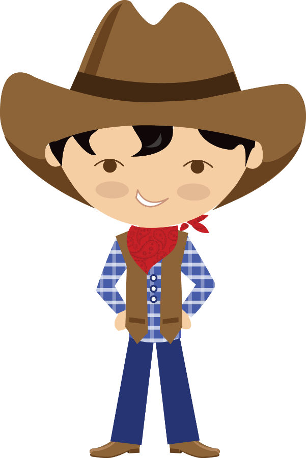 Cowboy Cowgirl Silhouette Clip Art - Cowboy Minus (601x900), Png Download
