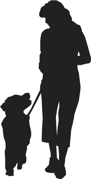 Pet Supplies - Dog Walking Silhouettes Png (600x600), Png Download