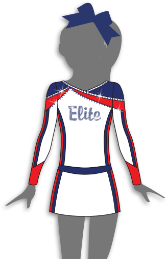 Sophisticated Gk Cheerleading Uniform Style - Transparent Cheer Uniform (348x514), Png Download