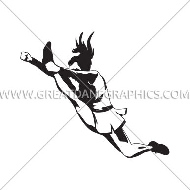 Png Black And White Cheer Kick Production Ready Artwork - Cheerleader Jump Silhouette (385x385), Png Download
