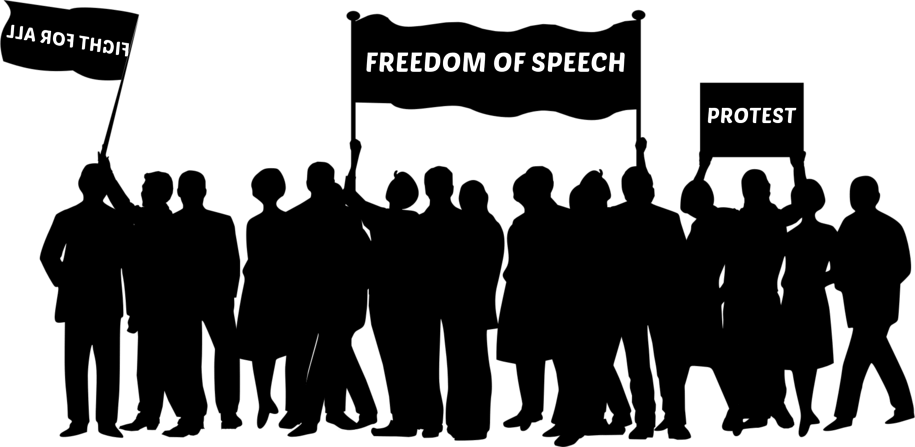 Protest Trump - Derecho A La Libertad De Reunion (915x447), Png Download