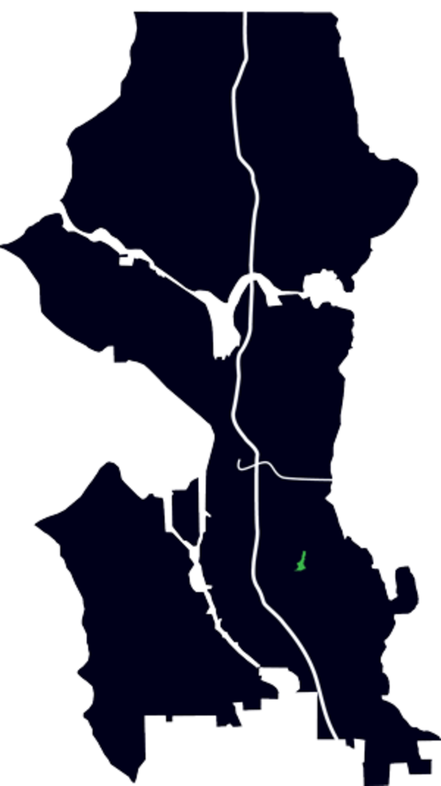 The Controversial Greenbelt Turned Community Project - Seattle City Map Outline (640x1141), Png Download