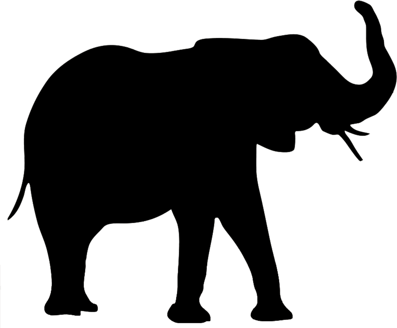 Animal Silhouette Silhouette Clip Art - Sticker (1358x1122), Png Download