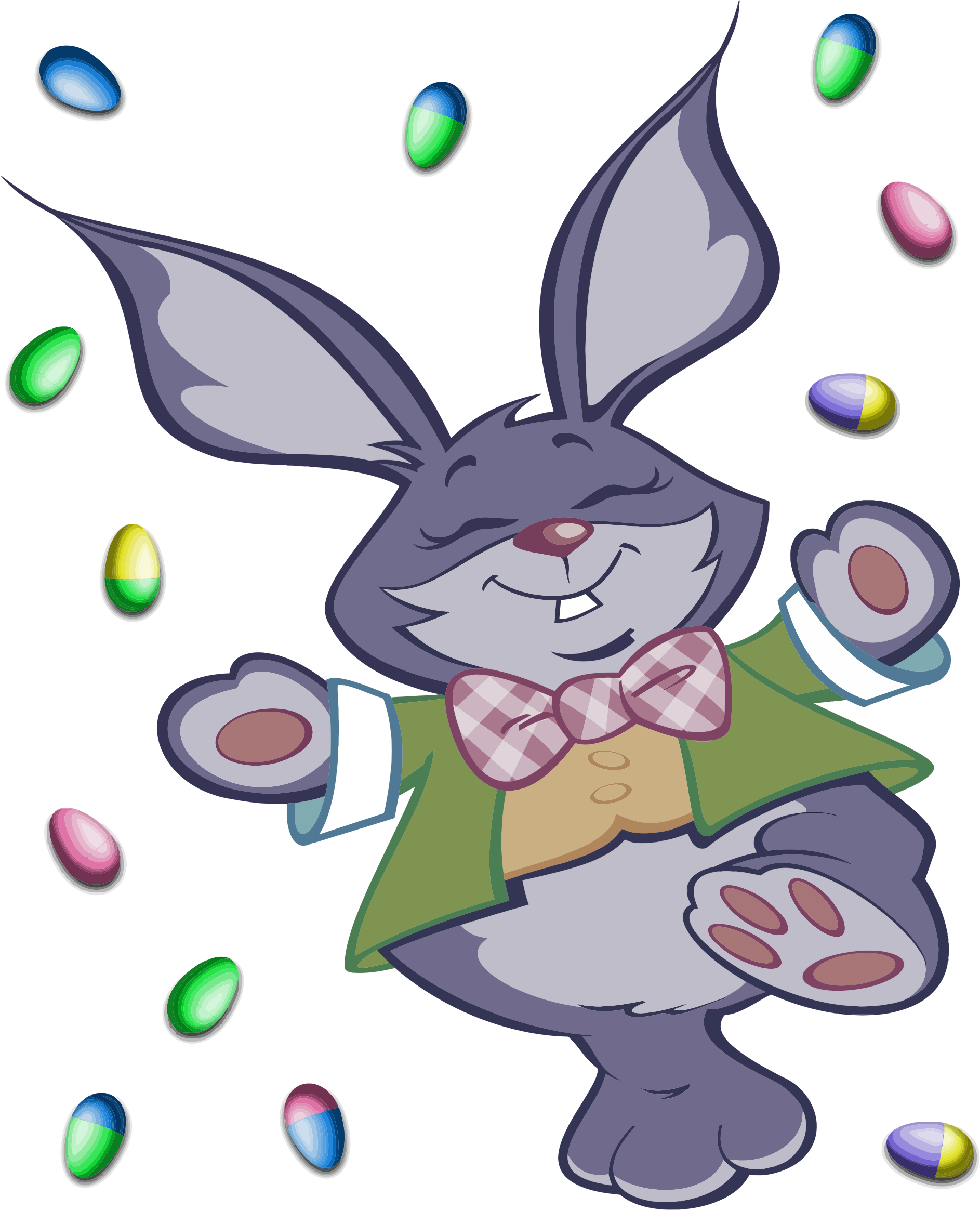 Clipart - Easter Bunny (1886x2328), Png Download