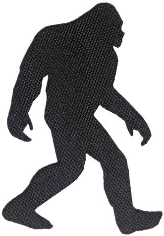 Bf Silhouette Patch - Big Foot Clip Art (500x500), Png Download