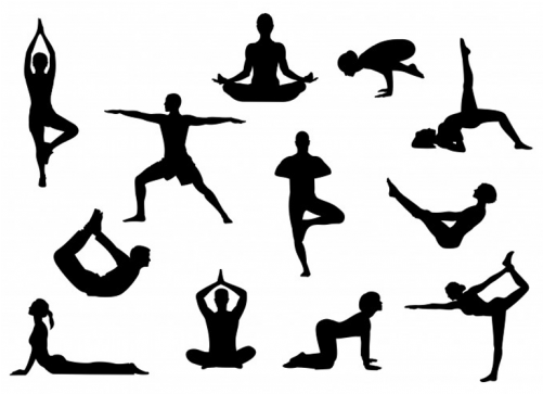 Patchwork Cutters Yoga Silhouette Cutter Set (500x500), Png Download