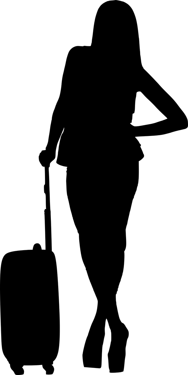 Travel, Silhouette, Travel, Woman, Isolated - Travel Silhouette (643x1280), Png Download